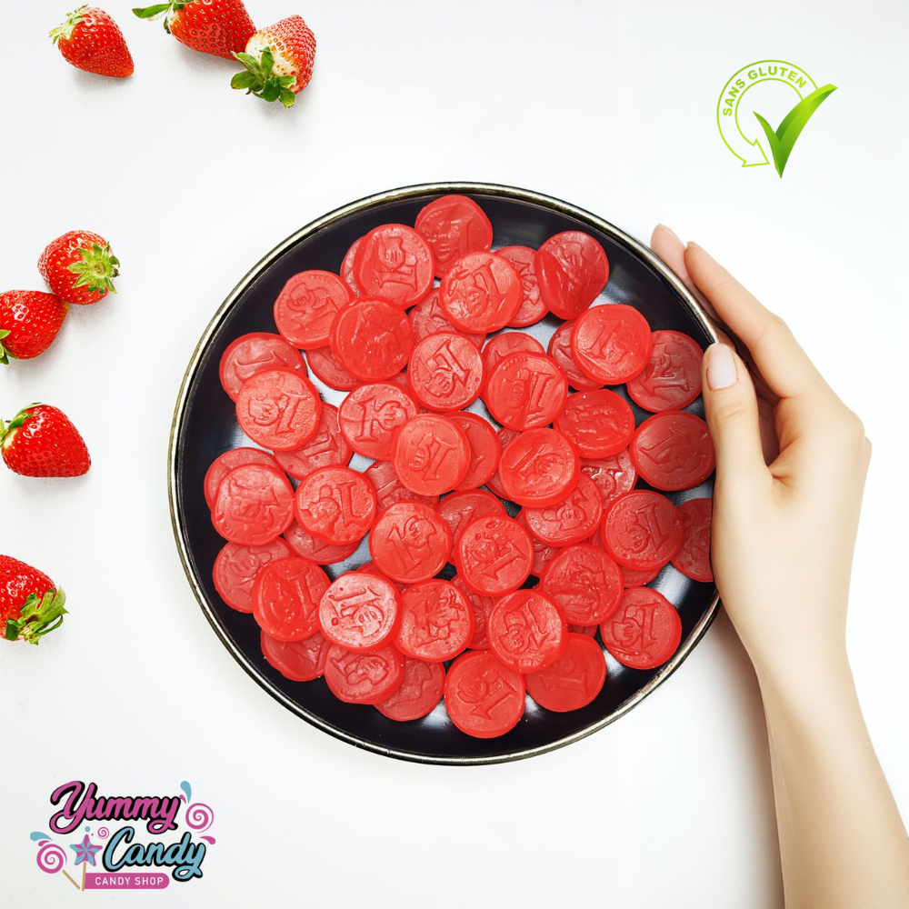 Pièce Euro Lisse | Fraise