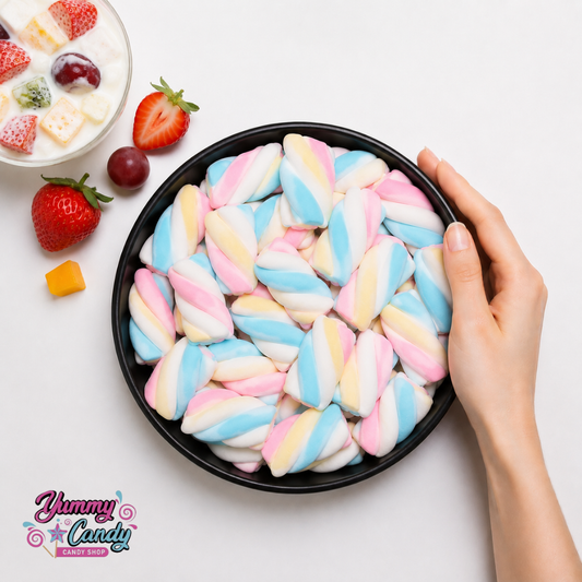Tubes Marshmallow Twist Multicolore | Fruits Créme
